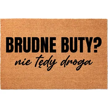 Rohožka KOKOSOVÁ VSTUPNÍ ROHOŽKA 40X60 KE DVEŘÍM VTIPNÁ ZÁBAVNÁ NE TUDY CESTA