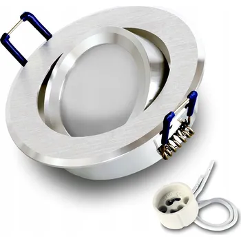 Zapuštěné halogenové svítidlo KULATÉ STROPNÍ SVÍTIDLO LITÝ HLINÍK + LED GU10 7W 4000K stmívatelné