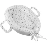 Hnízdečko pro miminko - Hvězda šedá, bílá - 30x70 cm