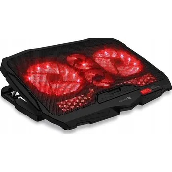 Chladicí podložka Connect, nastavitelná, 15,6", červené podsvícení