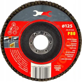 Brusný kotouč Lamelový brusný kotouč Drel 125 mm, zrnitost P40