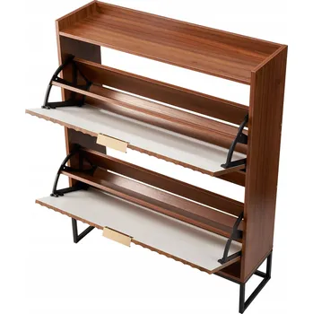 Botník Botník Vevor 80 x 100 x 24 cm, odstíny hnědé