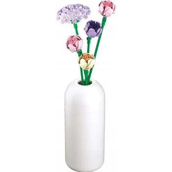 ostatní stavebnice KVĚTINOVÉ STAVEBNICE PIVOŇKA S VÁZOU - 198 DÍLŮ - 33,5 CM - SLUBAN