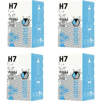 Autožárovka 4x ŽÁROVKA VISION E4 70W 24V H7