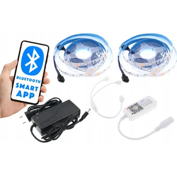 LED páska SADA 10m LED RGB Páska Bluetooth Android iOS