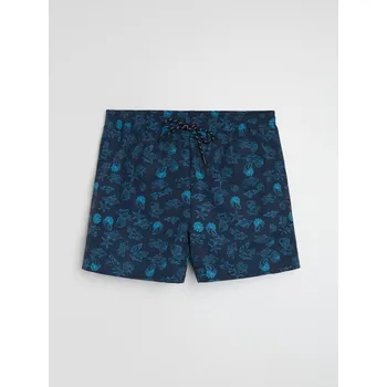 Sinsay - Koupací kraťasy s potiskem - námořnická modrá - 222IB-59X - 222IB-59X-XS