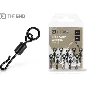 Delphin Rychlovýměnný Obratlík s Kroužkem TheEND QuickS #4 10 ks