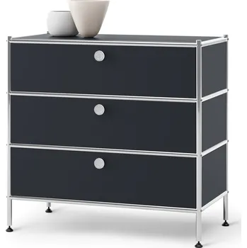 Komoda 734509 - Tchibo - Kovová komoda »Cn3« se 3 zásuvkami - barva: černá