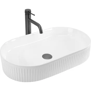 Umyvadlo na desku Rea Vanda 60 cm bílé