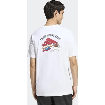 Pánská móda ADIDAS Pánské tričko Regular M BÍLÁ