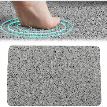 Protiskluzová podložka PROTISKLUZOVÁ PODLOŽKA DO SPRCHY 80x80 ŠEDÁ DO VANY ODOLNÁ KOUPELNA