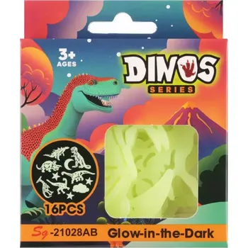 Obraz FLUORESCENČNÍ NÁSTĚNNÁ DEKORACE DINOSAUŘI