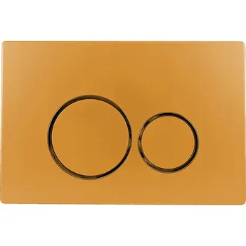 Splachovací tlačítko Tlačítko Dopio zlaté, kompatibilní s rámem WC GEBERIT Sigma Duofix UP320 UP720