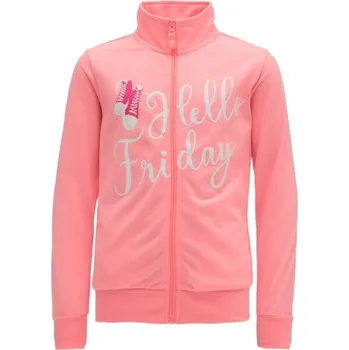 Dívčí mikina Dívčí mikina Lewro CARLOTA 116/122 Lososová, Šedá