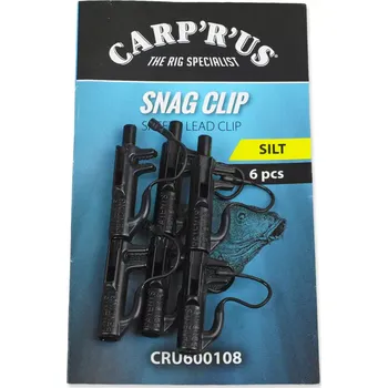 Carp'R'Us Vypínací závěsky Snag Clip 6ks - Grey 6ks
