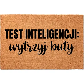 Rohožka KOKOSOVÁ VSTUPNÍ ROHOŽKA 40X60 CM - VTIPNÁ DEKORACE PŘED DVEŘE - TEST