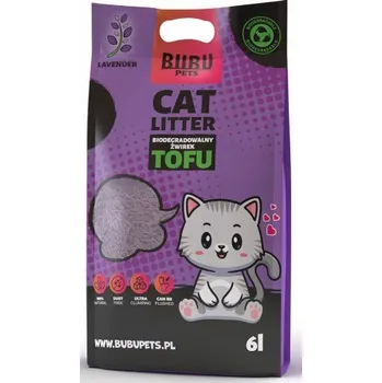 Bubu Pets - Stelivo pro kočky - TOFU Levandule BIOLOGICKY ODBOURATELNÝ 2,5 kg / 6 l