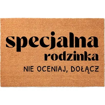 Rohožka KOKOSOVÁ VSTUPNÍ ROHOŽKA PŘED DVEŘE 40X60 CM - NEHODNOŤ, PŘIPOJ SE