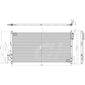 Klimatizace automobilu Kondenzátor, klimatizace Hart 606 114