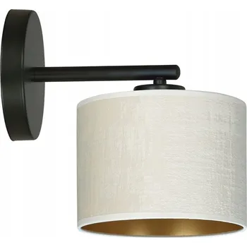 Nástěnné svítidlo Emibig HILDE K1 BL WHITE Nástěnné svítidlo Ocel lakovaná, stínidlo černé