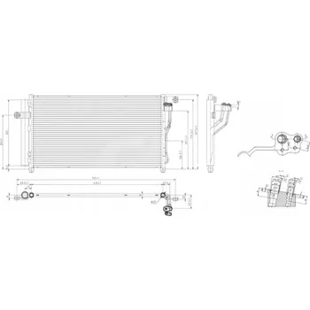 Klimatizace automobilu Hart 610 258 Kondenzátor klimatizace