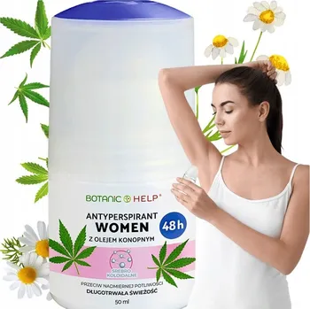 BotanicHelp antiperspirant pro ženy 48h s konopným olejem, 50 ml