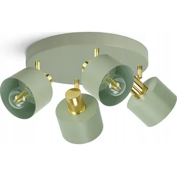 Velké pohyblivé závěsné svítidlo šalvěj pastelově zlaté 486-EG4 LED moderní