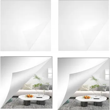 Zrcadlo ZRCADLO NÁSTĚNNÉ ODOLNÉ PROTI VÝBUCHU SAMOLEPICÍ ZRCADLO DO KOUPELNY 30 CM×30 CM