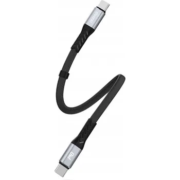 Datový kabel Kabel Dudao USB typ C - USB typ C 0,23 m černý