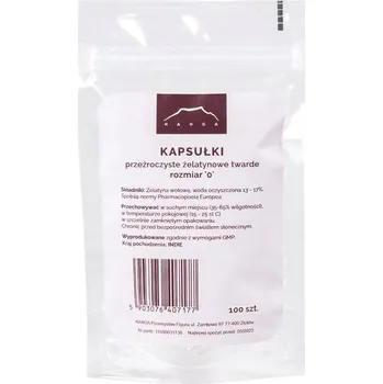 Želatinové kapsle průhledné Nanga velikost 0, 100 kusů