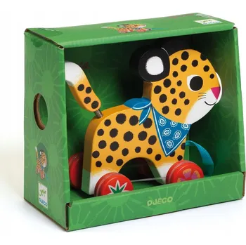 Dřevěná hračka Dřevěná hračka s leopardím vzorem Djeco