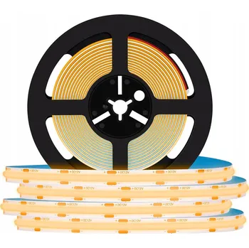 LED páska LED COB pásek 1 metr 12V Neon Zlatá linka