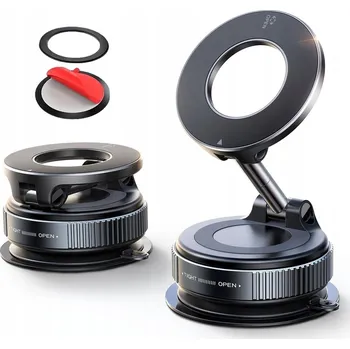 Držák do auta na telefon na palubní desku, sklo, silný magnetický s kroužkem