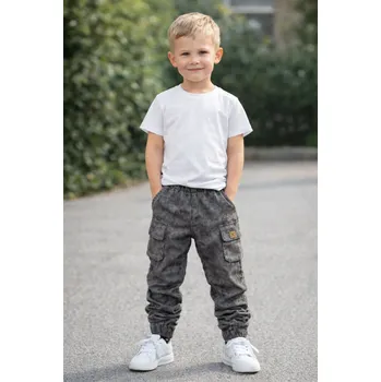 Chlapecké kalhoty Chlapecké kalhoty grey boy 128 / 8 let
