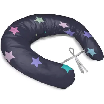 Kojící polštář Sablio Těhotenský polštář Hvězdy na modré