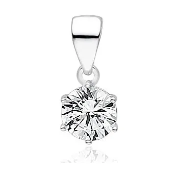 Přívěsek Olivie Stříbrný přívěsek 6mm ZIRKON 7161 Ag 925; ≤0,6 g.