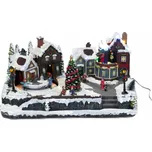 Fééric Lights and Christmas Vánoční dekorace Pohyblivá vánoční scéna se světly, 45 x 20,5 cm