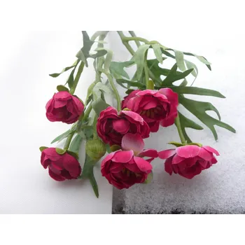 umělá květina ranunculus fuchsiový