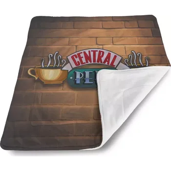Dětská deka Sablio Dětská deka pro miminko Seriál přátelé CENTRAL PERK Cihly - 80x100 cm