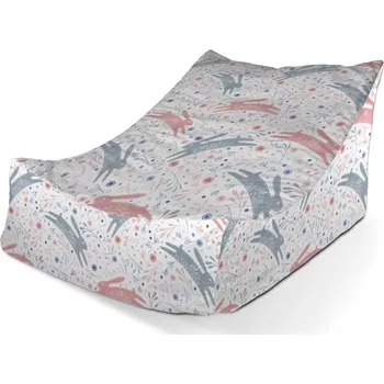 Sedací pytel Sablio Sedací vak Lounge Folklórní zajíčci - 120 x 100 x 80 cm