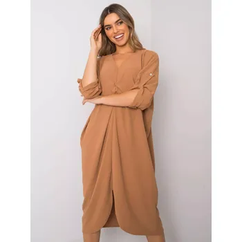 Dámské šaty Šaty DHJ SK 20148.20 velbloudů jedna velikost