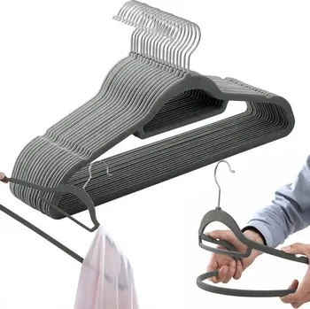 Věšák Věšáky na oblečení MAXI grafitové (20 ks)