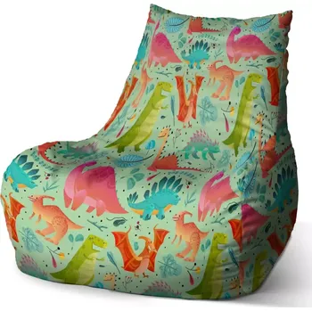 Sedací pytel Sedací vak Bean Dinosauři v trávě - Sablio - 60 x 70 x 70 cm