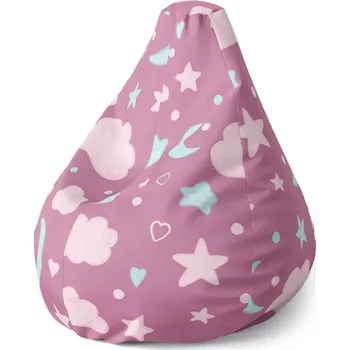 Sedací pytel Sedací vak Pear Dětská obloha - Sablio - 140 x 100 x 25 cm