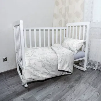 Povlečení Sablio Mikroplyšové povlečení do dětské postýlky Poupátka - 100x135 / 40x60