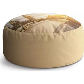 Taburet Sablio Kulatý taburet Circle Londýn Big Ben : 38x48 cm - Sablio