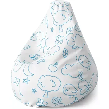 Sedací pytel Sedací vak Pear Kreslení nejmenších - Sablio - 140 x 100 x 25 cm