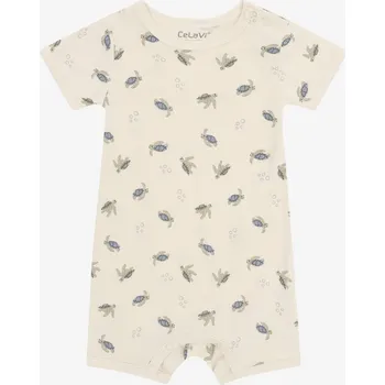 Kojenecký overall Dětský letní overal z bambusu a bavlny se vzorem CeLaVi - želva Velikost: 74/80