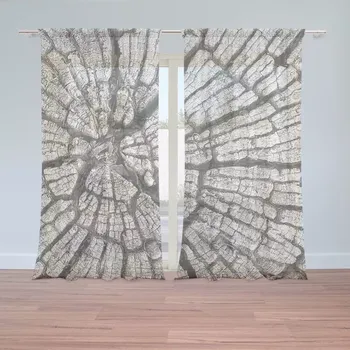 Záclona Sablio Záclony Dřevo: 2 ks - 150x250 cm - Sablio