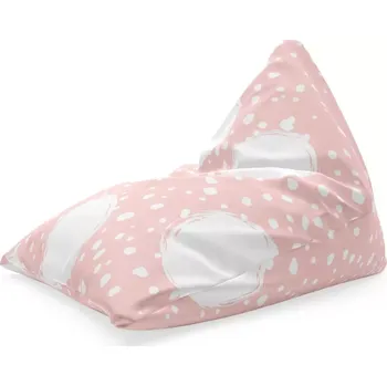 Sedací pytel Sablio Sedací vak Triangl Bílé fleky: 120 x 100 x 100 cm - Sablio
